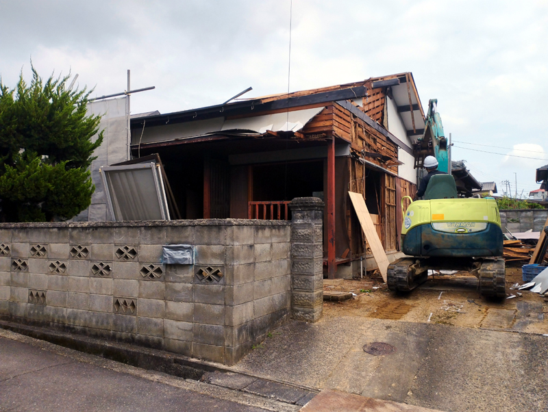 香川県さぬき市で木造平屋建ての空き家の解体工事